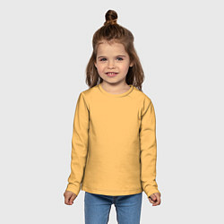 Лонгслив детский Эмоция радости - желтый, цвет: 3D-принт — фото 2