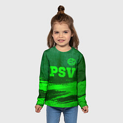 Лонгслив детский PSV - green gradient посередине, цвет: 3D-принт — фото 2