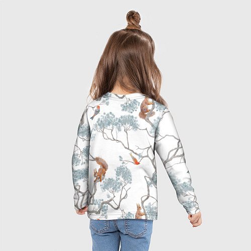 Детский лонгслив Уральский паттерн / 3D-принт – фото 6
