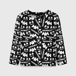 Лонгслив детский Marshmello pattern music, цвет: 3D-принт