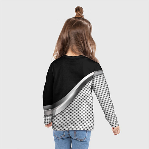 Детский лонгслив Subaru metal steel / 3D-принт – фото 6