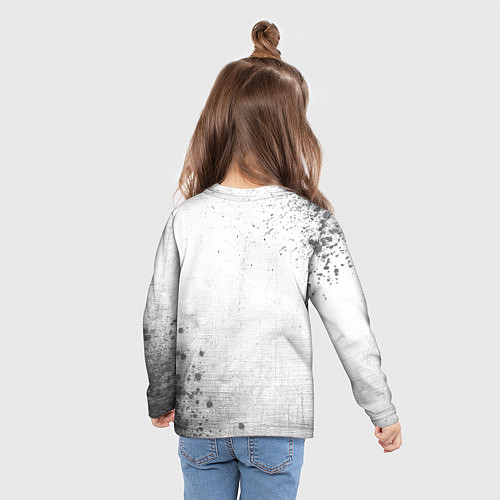 Детский лонгслив Brighton - white gradient вертикально / 3D-принт – фото 6