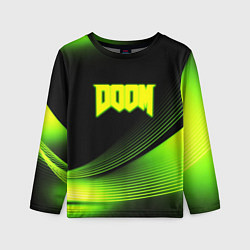 Лонгслив детский Doom абстракция кислотная, цвет: 3D-принт
