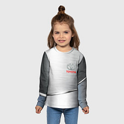 Лонгслив детский Toyota metalic brend, цвет: 3D-принт — фото 2