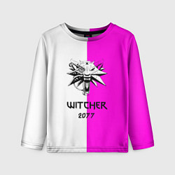 Лонгслив детский The Witcher line, цвет: 3D-принт