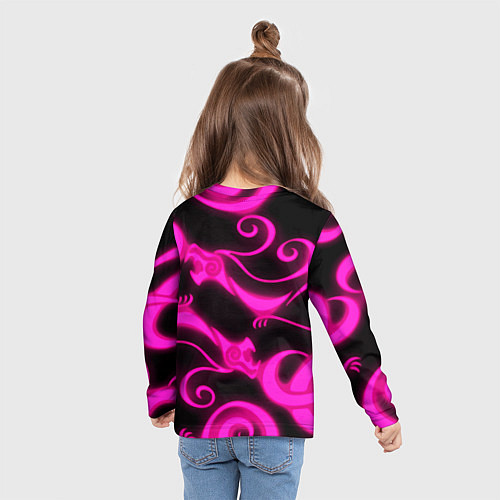 Детский лонгслив Sleeping dogs japan gta dragon / 3D-принт – фото 6