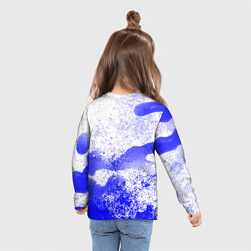 Детский лонгслив Child of Light брызги красок / 3D-принт – фото 6