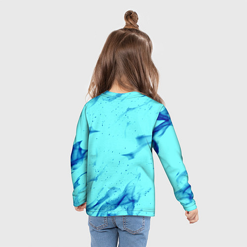 Детский лонгслив Deathloop neon flame / 3D-принт – фото 6