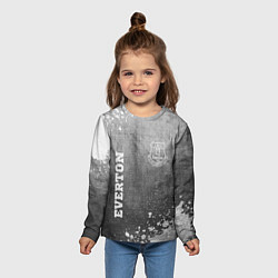 Лонгслив детский Everton - grey gradient вертикально, цвет: 3D-принт — фото 2