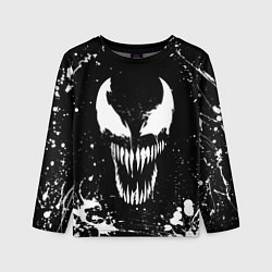 Лонгслив детский Venom logo, цвет: 3D-принт