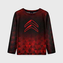 Лонгслив детский Citroen red poly, цвет: 3D-принт