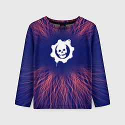 Лонгслив детский Gears of War red energy, цвет: 3D-принт