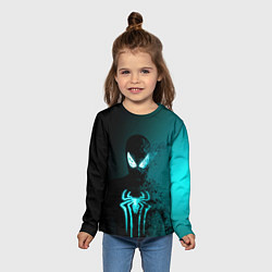 Лонгслив детский Neon spider-man, цвет: 3D-принт — фото 2