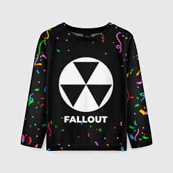 Лонгслив детский Fallout конфети, цвет: 3D-принт