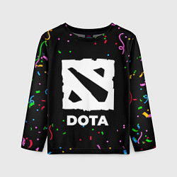 Лонгслив детский Dota конфети, цвет: 3D-принт