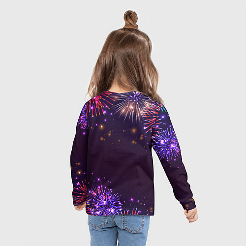 Детский лонгслив Праздничный Ford / 3D-принт – фото 6