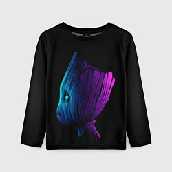 Лонгслив детский Neon Groot, цвет: 3D-принт