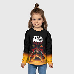 Лонгслив детский Звездные войны - Скрытая угроза, цвет: 3D-принт — фото 2