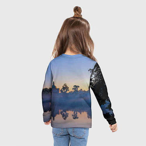 Детский лонгслив Вечер в Ораниенбауме / 3D-принт – фото 6