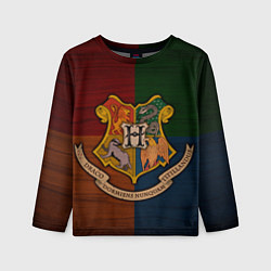 Детский лонгслив Hogwarts emblem