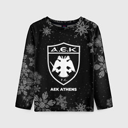 Лонгслив детский Снежный AEK Athens, цвет: 3D-принт