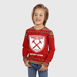 Лонгслив детский West Ham new year, цвет: 3D-принт — фото 2