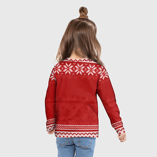 Детский лонгслив Новогодний Bayern / 3D-принт – фото 6