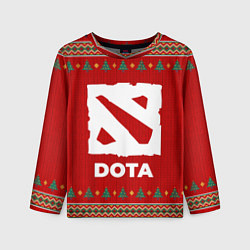 Лонгслив детский Dota new year, цвет: 3D-принт