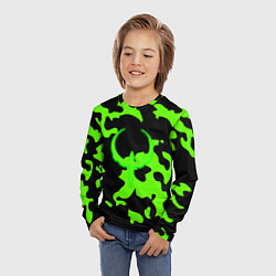 Лонгслив детский Quake camo, цвет: 3D-принт — фото 2
