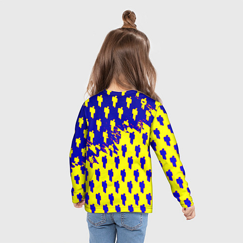 Детский лонгслив Cyberpunk 2077 human / 3D-принт – фото 6