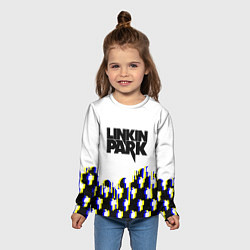 Лонгслив детский Linkin park human, цвет: 3D-принт — фото 2