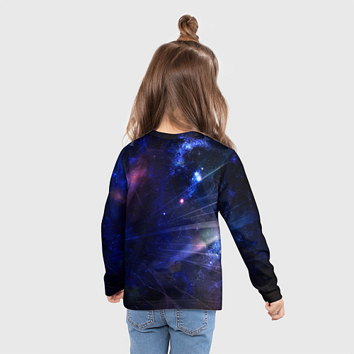 Детский лонгслив Counter Strike - neon wolf / 3D-принт – фото 6