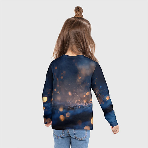 Детский лонгслив Милые влюбленные совушки / 3D-принт – фото 6