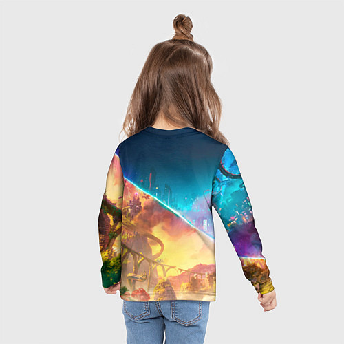 Детский лонгслив Главные герои Split fiction / 3D-принт – фото 6