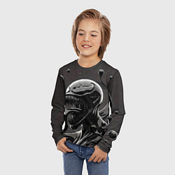 Лонгслив детский Веном - ядовитая слизь, цвет: 3D-принт — фото 2