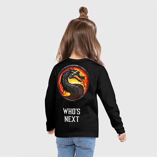 Детский лонгслив Mortal kombat - baraka / 3D-принт – фото 6