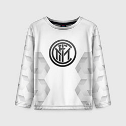Лонгслив детский Inter white poly, цвет: 3D-принт