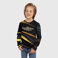 Лонгслив детский Kingdom Come Deliverance 2 black and gold, цвет: 3D-принт — фото 2