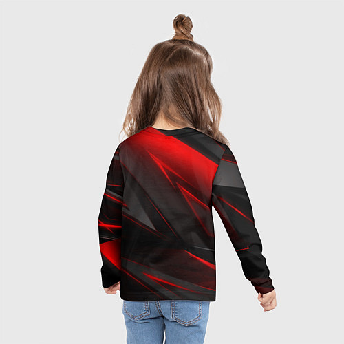 Детский лонгслив Kingdom Come Deliverance 2 red black / 3D-принт – фото 6