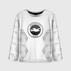 Лонгслив детский Brighton white poly, цвет: 3D-принт
