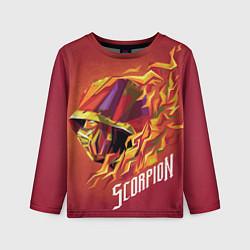 Лонгслив детский Мортал Комбат - Скорпион, цвет: 3D-принт