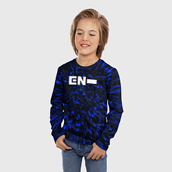 Лонгслив детский Enhypen blue energy, цвет: 3D-принт — фото 2