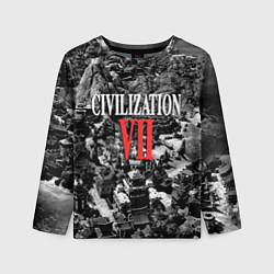Лонгслив детский Civilization VII, цвет: 3D-принт