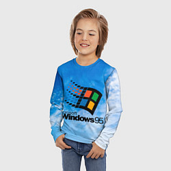 Лонгслив детский Windows 95 logo, цвет: 3D-принт — фото 2
