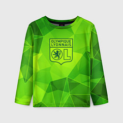 Лонгслив детский Lyon green poly, цвет: 3D-принт