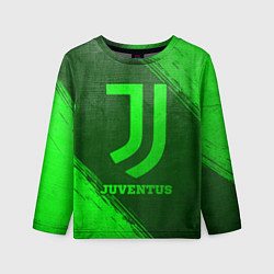 Лонгслив детский Juventus - green gradient, цвет: 3D-принт