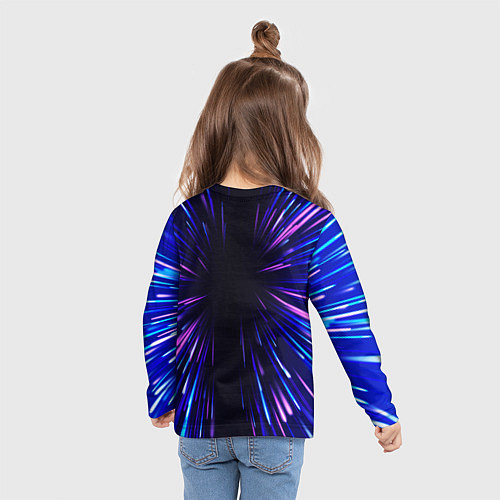 Детский лонгслив BTS neon energy / 3D-принт – фото 6