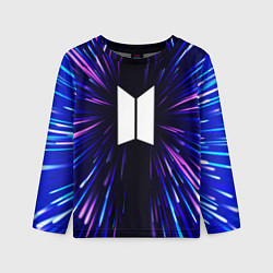 Лонгслив детский BTS neon energy, цвет: 3D-принт