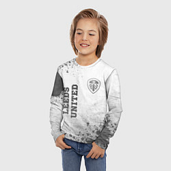 Лонгслив детский Leeds United - white gradient вертикально, цвет: 3D-принт — фото 2