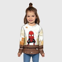 Лонгслив детский Мини человек-паук, цвет: 3D-принт — фото 2